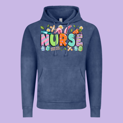 Easter Nurse Vintage Hoodie Designed By Artiststas