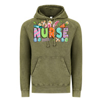 Vintage Olive easter nurse Vintage Hoodie - Artiststas