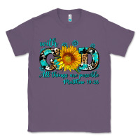 Lavender with god all things are possible sunflower Classic Tee - AdoDesignShop