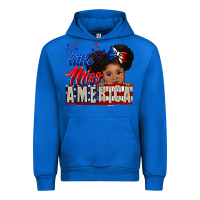 Cobalt little miss america black girl peekaboo Urban Hoodie - CowGirlArtShop