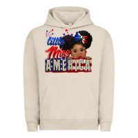 Pigment French Oak little miss america black girl peekaboo Urban Hoodie - CowGirlArtShop