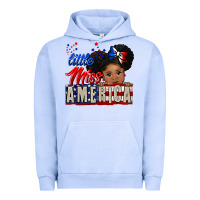 Pigment Grape Ice little miss america black girl peekaboo Urban Hoodie - CowGirlArtShop