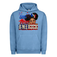 Pigment Pebble Blue little miss america black girl peekaboo Urban Hoodie - CowGirlArtShop