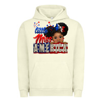Pigment Pistachio little miss america black girl peekaboo Urban Hoodie - CowGirlArtShop