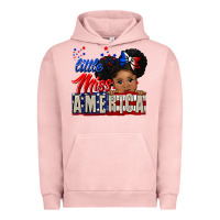 Pigment Salmon little miss america black girl peekaboo Urban Hoodie - CowGirlArtShop