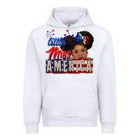 White little miss america black girl peekaboo Urban Hoodie - CowGirlArtShop