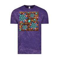 Cloud Purple 4th of july turquoise gemstone seamless pattern Vintage Tee - BundleAndBundleShop