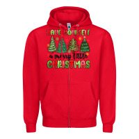 Red have yourself a merry little christmas Zipper Hoodie - MaliasSmallBusiness