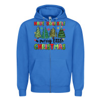 True Royal have yourself a merry little christmas Zipper Hoodie - MaliasSmallBusiness