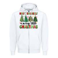 White have yourself a merry little christmas Zipper Hoodie - MaliasSmallBusiness