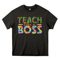 Asphalt teach like a boss Heavy Core Tee - texasbilliewilder