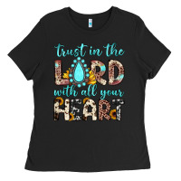 Black trust in the lord with all your heart Ladies Tee - JahusDesignShop