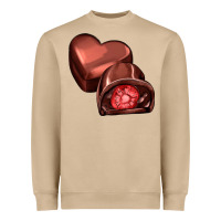 Mushroom heart chocolate Heavyweight Sweatshirt - AdoDesignShop