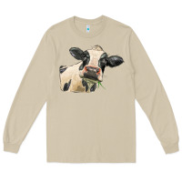 Mushroom holstein heifer face Long Sleeve Tee - LillyAllenDesigns