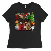 Black santa's favorite hr Ladies Tee - Zillion Design Studio
