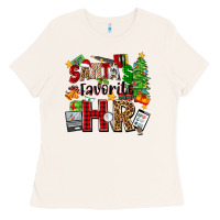 Bone santa's favorite hr Ladies Tee - Zillion Design Studio