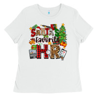 White santa's favorite hr Ladies Tee - Zillion Design Studio