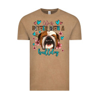 Vintage Coffee life is better with a bulldog Vintage Tee - Jasminsmagicworld