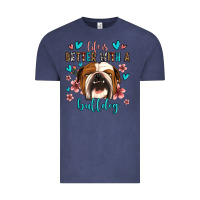 Vintage Denim life is better with a bulldog Vintage Tee - Jasminsmagicworld