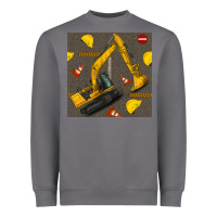 Storm excavator seamless pattern Heavyweight Sweatshirt - BundleAndBundleShop