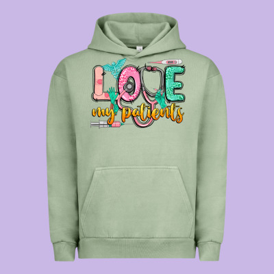 Love My Patients Urban Hoodie Designed By Cowgirlartshop