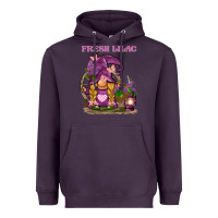 Plum fresh lilac gnome Heavyweight Hoodie - BarkalooDesign
