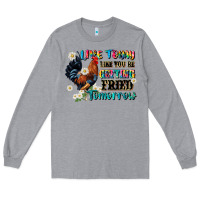 Heather Grey live today like fried tomorrow Long Sleeve Tee - JahusDesignShop