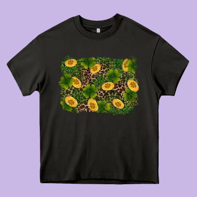 St Patricks Day Background Heavy Core Tee Designed By Ranaportraitstore