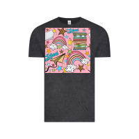 Vintage Black school with rainbow seamless pattern Vintage Tee - BundleAndBundleShop
