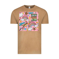 Vintage Camel school with rainbow seamless pattern Vintage Tee - BundleAndBundleShop