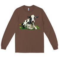 Chestnut holstein cow sitting Long Sleeve Tee - LillyAllenDesigns