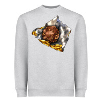 Heather Grey chocolate package Heavyweight Sweatshirt - AdoDesignShop
