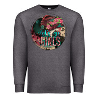 Charcoal Heather let's go girls Premium Sweatshirt - Jasminsmagicworld