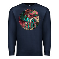 Navy let's go girls Premium Sweatshirt - Jasminsmagicworld