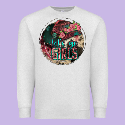 Let's Go Girls Premium Sweatshirt Designed By Jasminsmagicworld