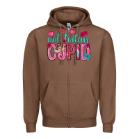 Chestnut not today cupid Zipper Hoodie - NancyCooperArtShop