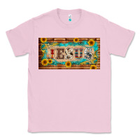 Bubblegum Pink jesus western patterns license plate template Classic Tee - BarkalooDesign