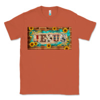 Copper jesus western patterns license plate template Classic Tee - BarkalooDesign
