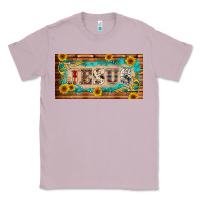 Lilac jesus western patterns license plate template Classic Tee - BarkalooDesign