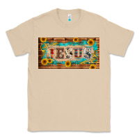 Mushroom jesus western patterns license plate template Classic Tee - BarkalooDesign