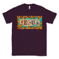 Plum jesus western patterns license plate template Classic Tee - BarkalooDesign