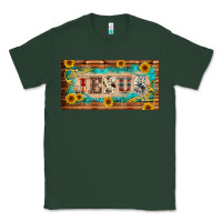 Sports Green jesus western patterns license plate template Classic Tee - BarkalooDesign