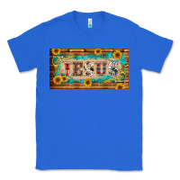 True Royal jesus western patterns license plate template Classic Tee - BarkalooDesign