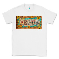 White jesus western patterns license plate template Classic Tee - BarkalooDesign