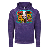 Cloud Purple western cow sunflowers serape leopard Vintage Hoodie - RanaPortraitStore