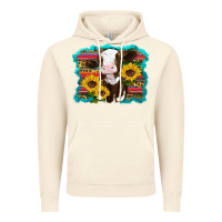 Vintage Artic western cow sunflowers serape leopard Vintage Hoodie - RanaPortraitStore