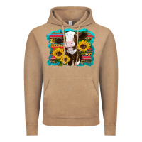 Vintage Coffee western cow sunflowers serape leopard Vintage Hoodie - RanaPortraitStore