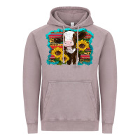 Vintage Zinc western cow sunflowers serape leopard Vintage Hoodie - RanaPortraitStore
