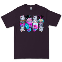 Plum hippopotamus coffee cups Premium Tee - Zillion Design Studio