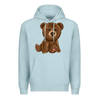 Blue Mist bear Premium Hoodie - texasbilliewilder